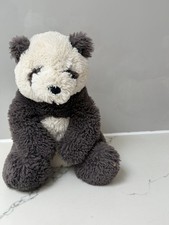 Jellycat Harry Panda Cub Medium Plush Toy 28cm Black/White Rare Collectible VGC