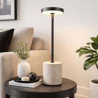Tischleuchte Tischlampe Wohnzimmerlampe Touchdimmer Schwarz Cct Led H 34 Cm