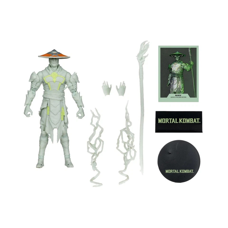 Фигурка McFarlane Mortal Kombat Raiden (Glow in the Dark) 7 дюймов Gold Label SDCC - Изображение 2 из 4