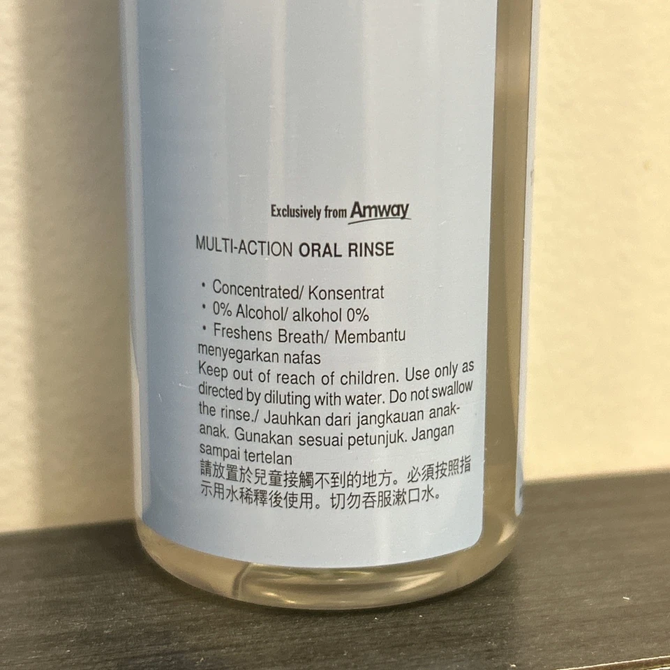 Amway Glister Multi-Action Oral Rinse Mouthwash 2.43 oz 72mL Plant-Based - Image 4 of 4
