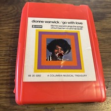 Dionne Warwick / Go With Love- Sceptor 8-Track , Songs of Burt Bacharach