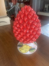 Pigna in Ceramica Siciliana di Caltagirone Colore Rosso Altezza Cm30