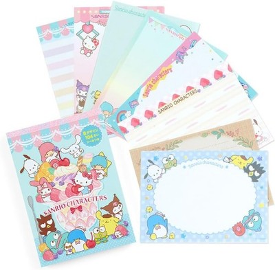 Sanrio Characters 8 Design Memo Pad 104 Sheets Sticker Set Japan Kawaii