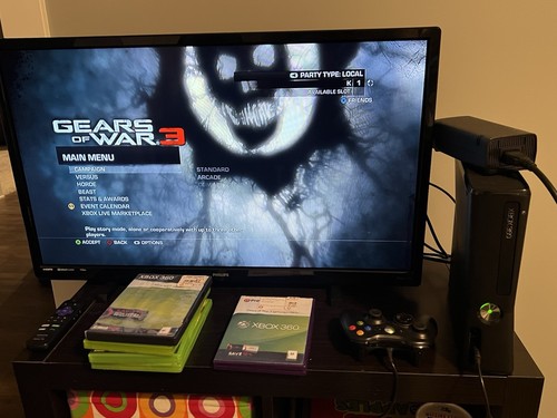 Microsoft Xbox 360 S Slim 250gb Schwarz Videospielkonsole System Bundle Getestet - Bild 10 von 14