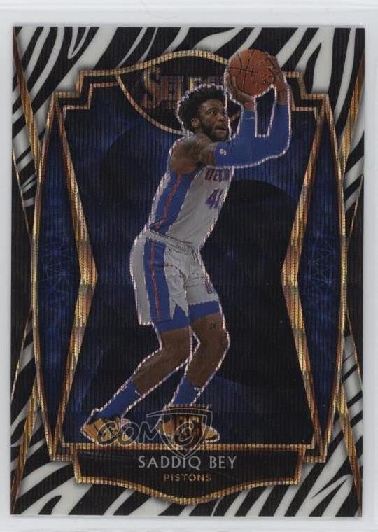 2020-21 Panini Select Premier Level Zebra Prizm Saddiq Bey #175 Rookie RC 12ks