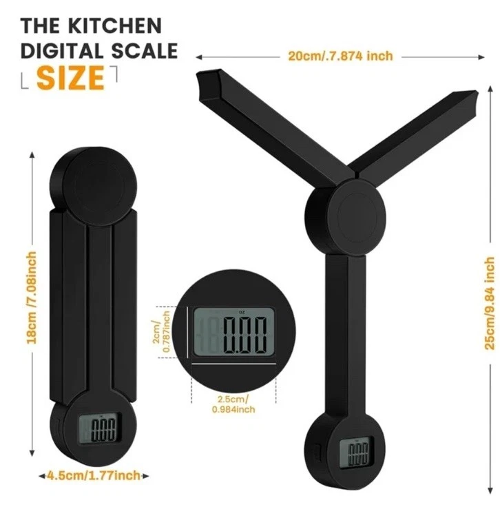 Folding Kitchen Scale Digital
Opens in a new window or tab