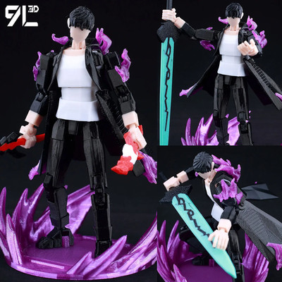 9L 3D Printed Solo Leveling Sung Jin-Woo Lucky T13 Dummy 13 Movable Shapeshift A