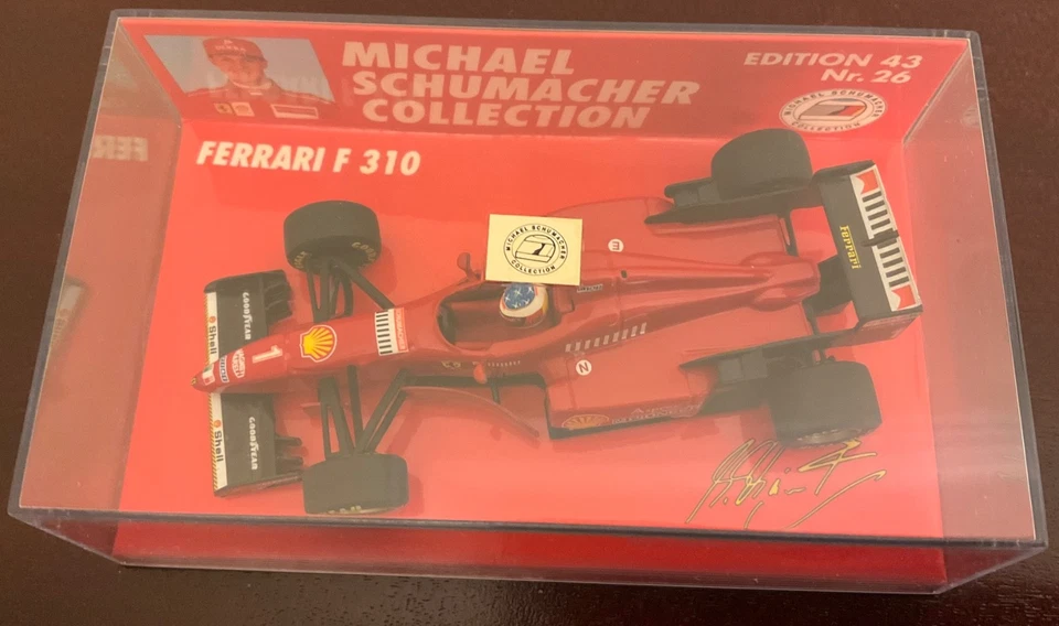 Minichamps 1:43 No 26 F1 Ferrari F310 Low Nose 1996 Michael Schumacher RARE - Image 2 of 4