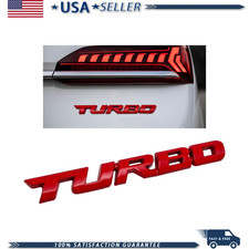 Turbo Car Emblem Decal 3d Metal Zinc Alloy Badge Car Body Fender Trunk Turbo Car Emblem Decal 3d Metal Zinc Alloy Badge Car Body Fender Trunk