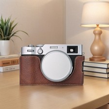 For Fujifilm X100VI Camera Bag Leather Dock Case Base Camera Protection Cover