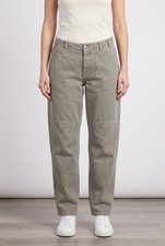 BRUNELLO CUCINELLI WOMEN'S LIGHT GREEN DENIM TROUSERS MSRP 1975 44