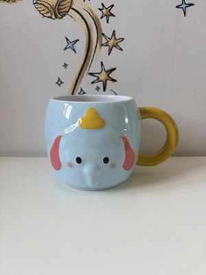 Disney Store Parks 3D Dumbo Tsum Tsum Coffee Mug  Cup Blue Official