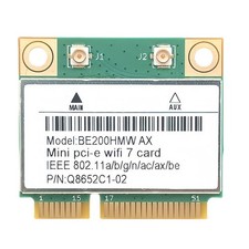 WiFi 7 PCI-E WiFi Card BE200 BE200HMW 8774Mbps 2.4G/5G/6Ghz for Bluetooth 56057