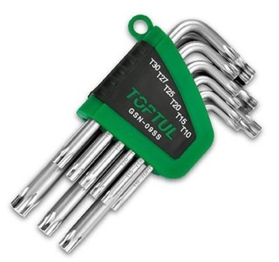 TOPTUL Winkelschraubendrehersatz Т10,Т15,Т20,Т25,T27, Т30, Т40, Т45, T50