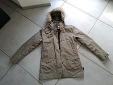 Outdoor Jacke Jack Wolfskin Gr.M Damen Beige  Wetterjacke Trekking Kapuze 3 in 1