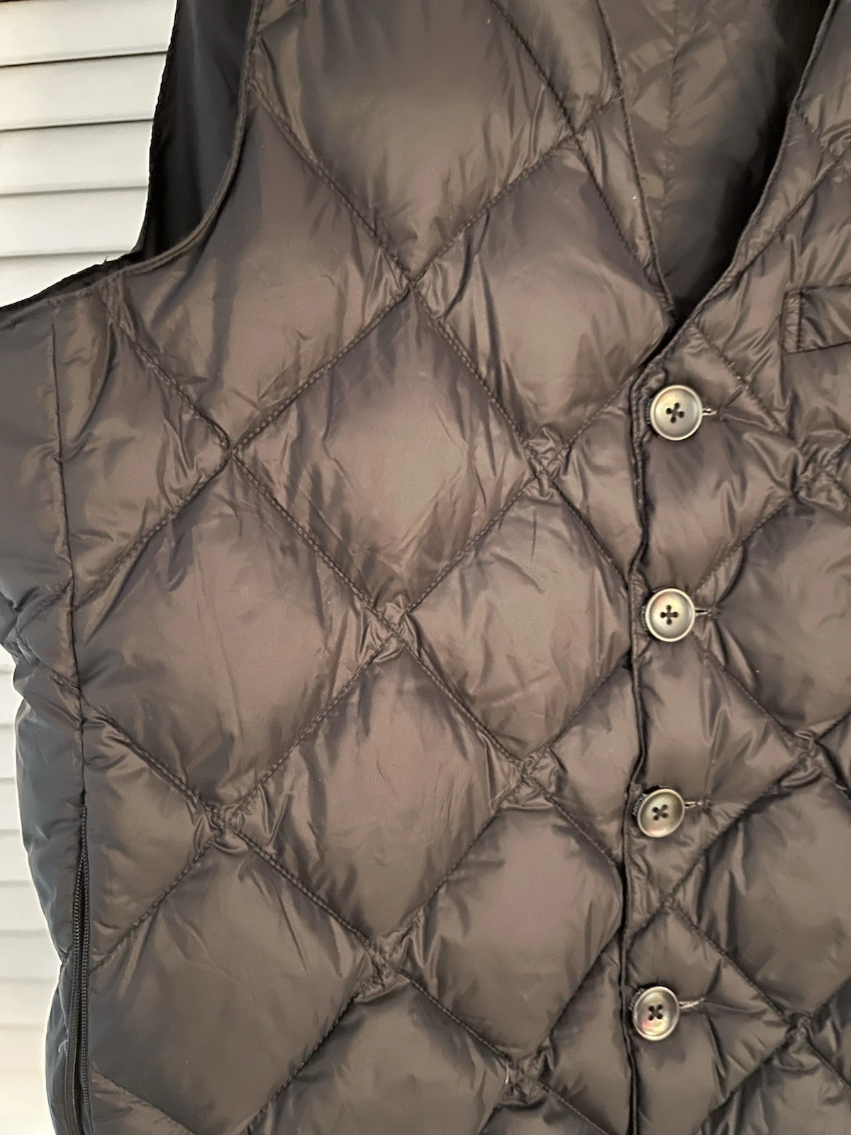 TAION City Line For Formal & Business Down Dress Vest Black Sz Asia L US Medium - product detail image 4