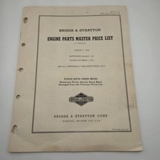 VTG Briggs & Stratton Engine Parts Master Price List August 1 1976 MS-6733-73