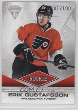 2011 Panini Titanium Rookie Draft Position Number 1/100 Erik Gustafsson #175 s7f