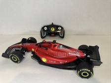 Coche de carreras RASTAR 1/18 Ferrari F1-75 RC F1 control remoto rojo ¡FUNCIONA!