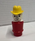 Vintage “WHOOPS”  Fisher Price Little People Red Cowboy White Scarf  Whoops Rare