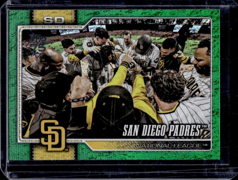 2026 Topps San Diego Padres Green Holo Foil Team Card #/99