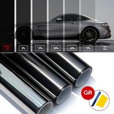 Car Window Tint Film Privacy UV Block Heat Resistant Blackout Sun Shade Wrap