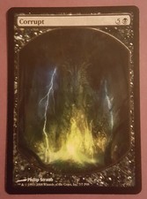 Corrupt PROMO Full Art Black Sorcery Player Reward MTG Magic