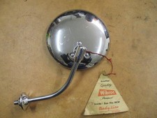 NOS WIBROC DOOR GUARD CHROME ROUND MIRROR HOLDEN FX FJ FE FC FB EK CHEV FORD VW