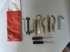 KTM Vintage Twinshock 70er / 80er NOS Tool Kit Werkzeugrolle GS MC orange Tasche - B