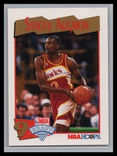 1991-92 NBA Hoops #554 Stacey Augmon Rookie Card RC Atlanta Hawks UNLV