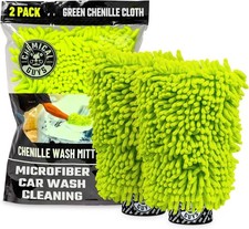 Chenille Premium Scratch-free Microfiber Wash Mitt For Car Washing - 2 Pack Chenille Premium Scratch-free Microfiber Wash Mitt For Car Washing - 2 Pack