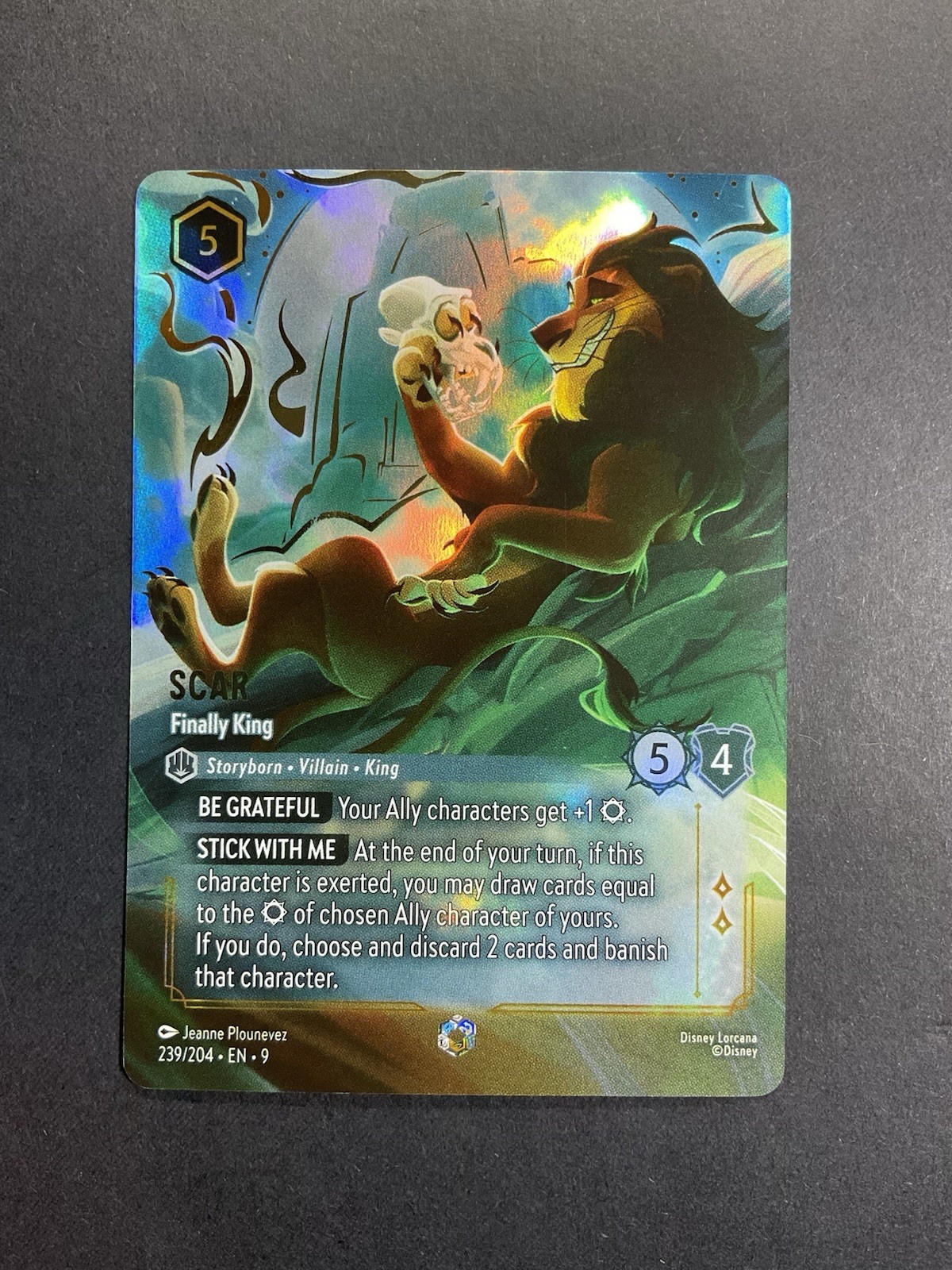 Scar - Finally King 2025 Fabled #239/204 Enchanted (Alternate Art