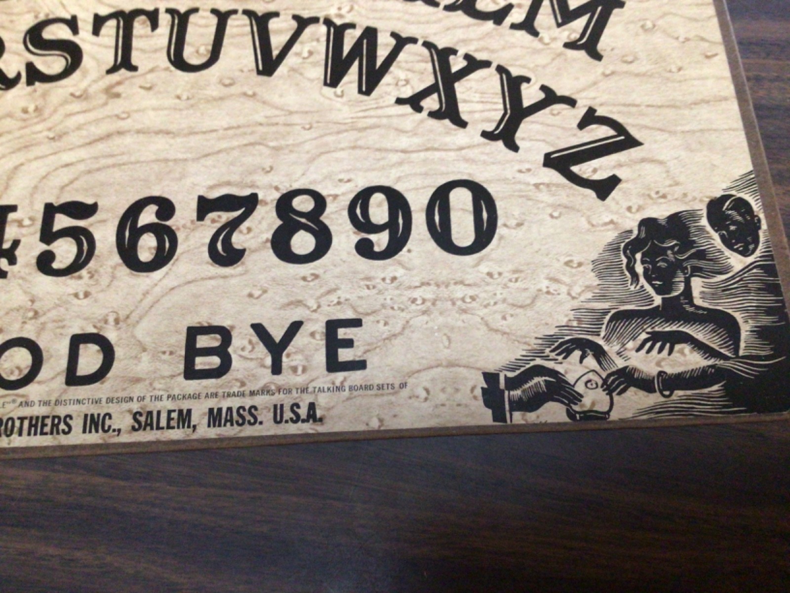Vintage Ouija Board 1972 Parker Brothers William Fuld Mystifying Oracle No. 600