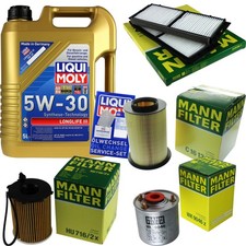 INSPEKTIONSKIT FILTER LIQUI MOLY ÖL 5L 5W-30 für Mazda 3 BL 1.6 MZR-CD