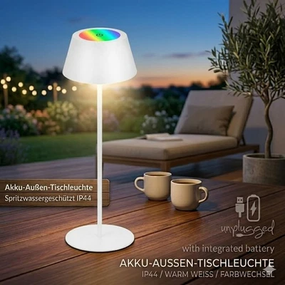 Akku-Leuchte Briloner RGB LED weiß Dimmbar Akku-Lampe - Bild 1 von 4