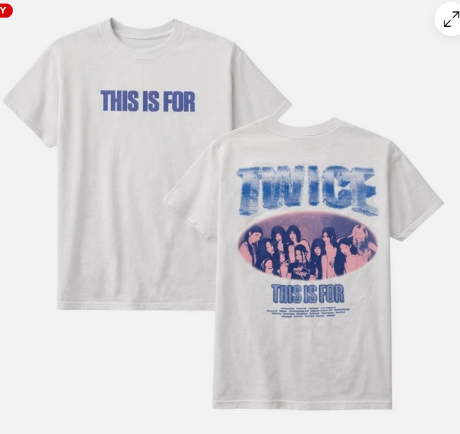 TWICETHIS IS FORツアーTシャツのみＬサイズサナ新品未開封 TWICE This Is For 2026 Tour LA Pop-up Multicolor T-Shirt | eBay