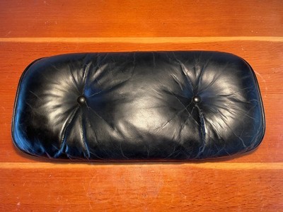 Vintage Herman Miller ames Lounge Back or Head Cushion in Black Leather