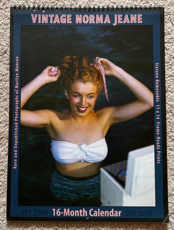 NORMA JEANE! aka MARILYN MONROE!! Unpublished 16 Mo. 2009-10 Calendar by MILLER!