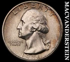 1934 Silver Washington Quarter - Uncirculated  Lustrous  No Reserve  #K197