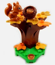 NEW LEGO SQUIRREL with Acorns and TREE Lot animal minifig friends fall autumn