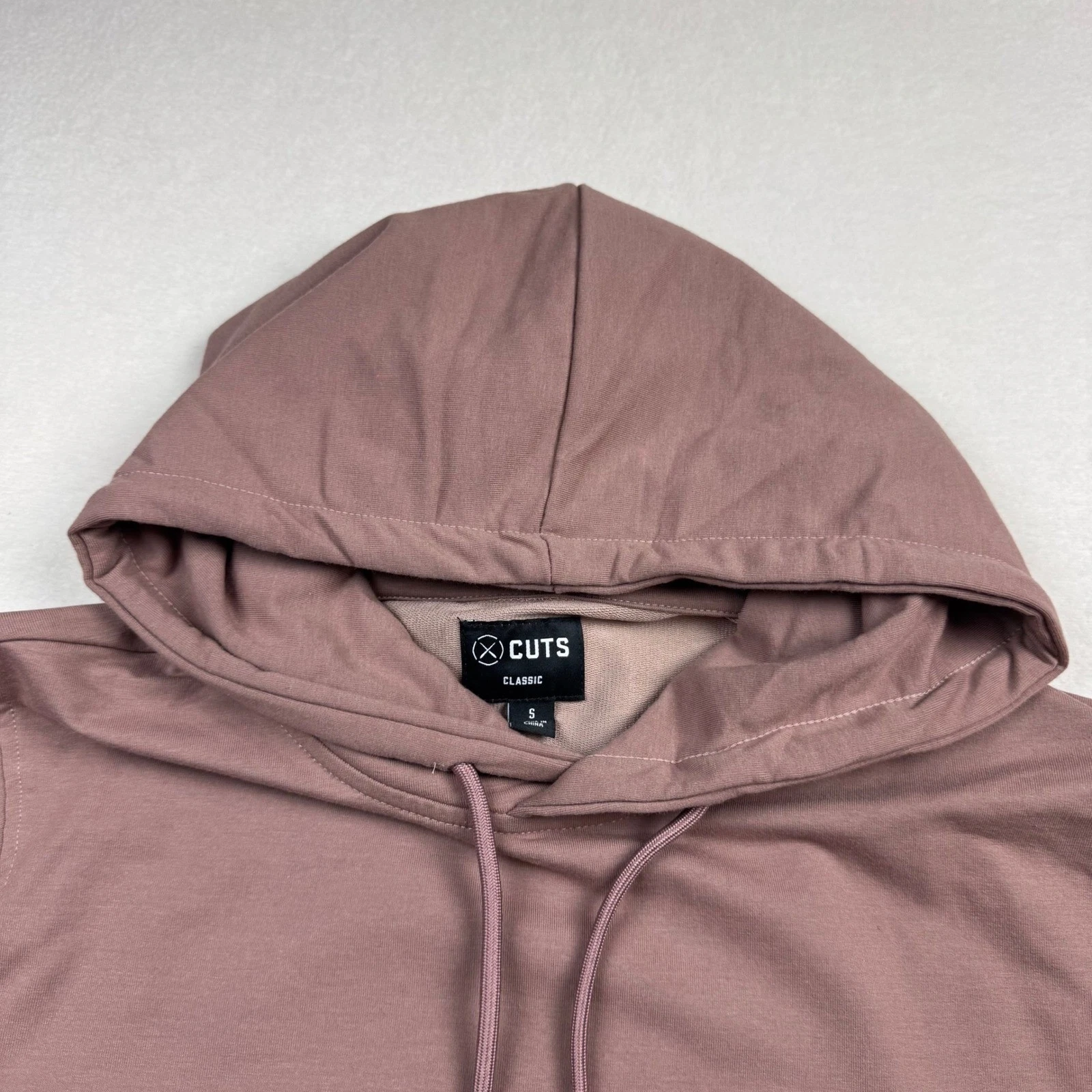 VETEMENTS Tagli Abbigliamento Hyperloop Felpa con Cappuccio Vestibilità Classica Malva Taupe Rosa Uomo Taglia S Small