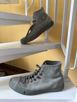 Converse Allstar Chucks Leder Grün !! Größe 39,5