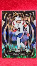 2024 Panini Select Antonio Gibson Black/Green Shock Concourse #7 Patriots 