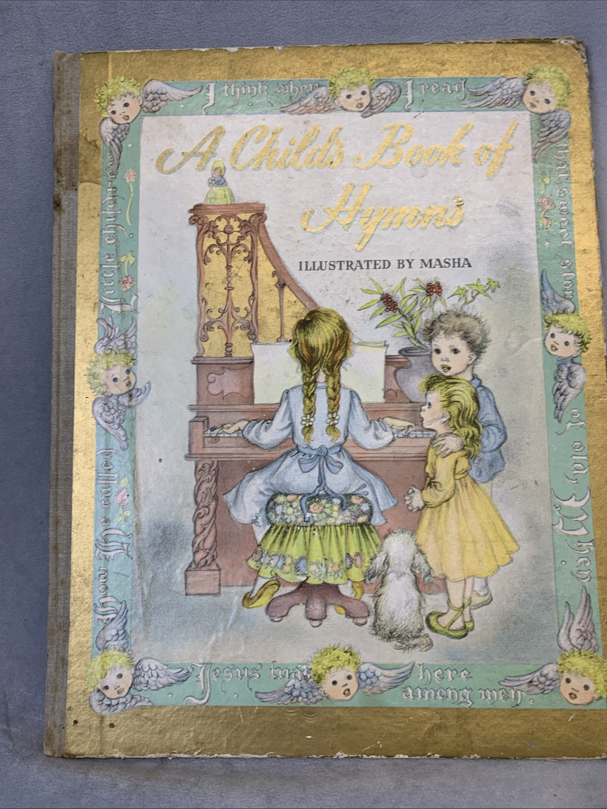 A Child's Book of Hymns 1945 Hardcover Illustrated by Masha Sh...