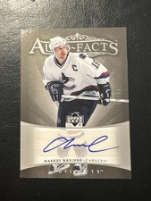 2005-06 Upper Deck Artifacts #AF-MN Markus Naslund Auto Facts Silver #/50