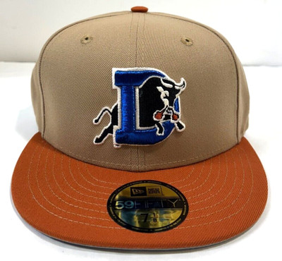 Durham Bulls MILB NE Fitted Hat ~Camel/Rust