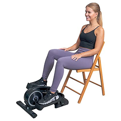YYFITT Untertisch Crosstrainer mit Leuchtziffern, Pedaltrainer