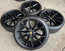 4 ORIGINAL 20" 21" ALU WINTERRÄDER PORSCHE 911 992 992601025C 992601025 SCHWARZ 