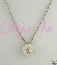FLOWER STERLING SILVER 925 CZ NECKLACE VALENTINE