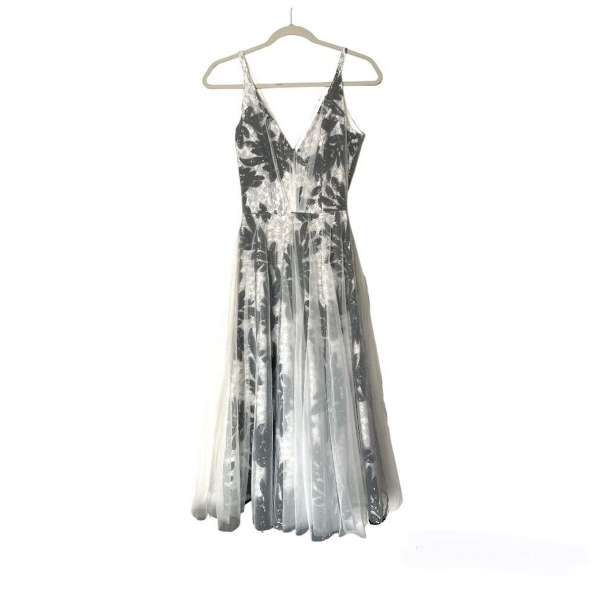 white christmas dresses Courtney Lace and Velvet Cocktail XLarge main image 1